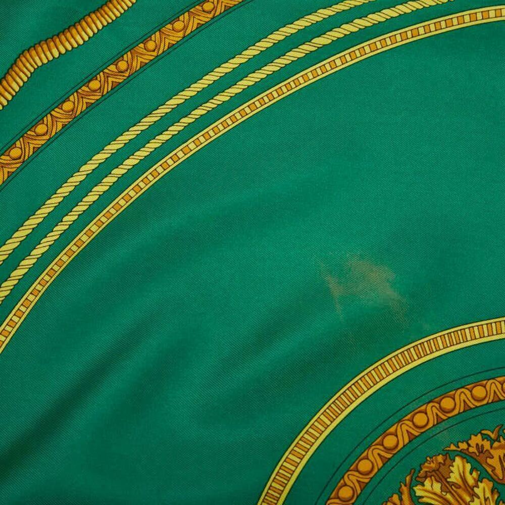 Celine Allover Pattern Green Multicolor Silk Ladi… - image 4